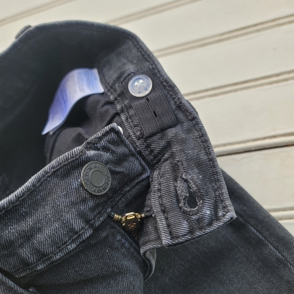 Old Navy Jeans Boys Youth 14 Black Original Taper Stretch Pockets 27x28 - Picture 4 of 10